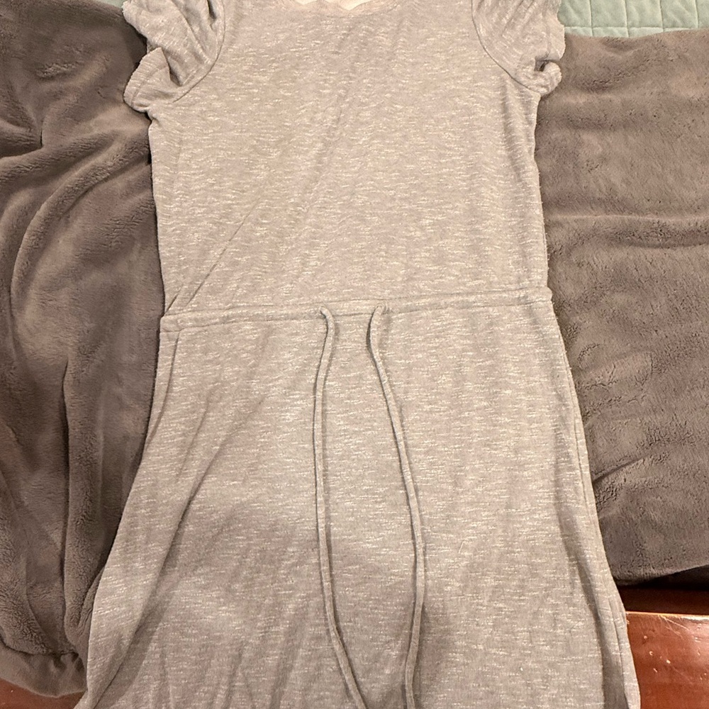 Gray Short Sleeve Dress